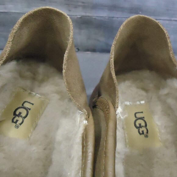 SIZE 10. Ugg Cooke suede slipper loafers shoes. main image 4